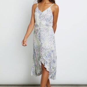 Rails Frida rainbow cheetah spaghetti strap dress